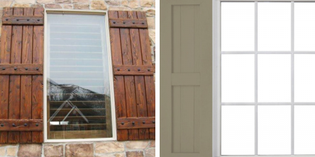 Comparison between Vinyl and Wood Shutters